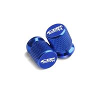 Couvercle de Bouchons d'air de Pneu de Voiture pour CBR1000RR FIREBLADE 2004-2016 Capuchons métalliques pour Valve de Pneu et raccord d'air(Blue)