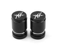 Couvercle de Bouchons d'air de Pneu de Voiture pour MV F3 675 800 Brutale 1000 Turismo Veloce RC Capuchons De Valve Roue Et Pneu(Black)