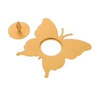 Couvercle de Bougie en Acier Inoxydable Doré 10x9x2cm | Lid Décoratif Ventilé, Ajustement Sûr pour Pots à Large Ouverture, Finition Métal Lisse