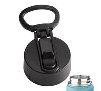 Couvercle de bouteille d'eau - Bouchon à large goulot étanche de 6,5 cm avec poignée à anneau antidérapant, grand bouchon universel pour bouteilles de sport, randonnée, salle de sport et accessoires