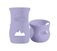 Couvercle de bouteille en verre, manchon de lait en silicone, emballage résistant à la chaleur avec un design de qualité alimentaire, isolation pour tout-petits avec couvercle complet, accessoires