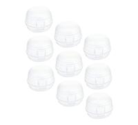 Couvercle de Bouton de Cuisinière 9 Pièces Blanc Pp pour Sécurité | Cache-bouton Cuisine, Amovible et Réutilisable, Pose sans Colle, pour Four et Foyer
