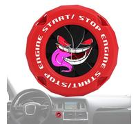 Couvercle de bouton de démarrage du moteur, couvercle de bouton de démarrage rotatif | Couvercles de boutons de voiture créatifs, couvercle de moteur de démarrage de voiture - Cache-boutons de