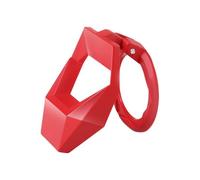 Couvercle de bouton de démarrage et d'arrêt de moteur de voiture, anneau de garniture de bouton d'allumage, autocollant décoratif de bouton-poussoir,(Red)