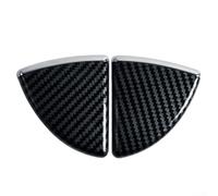 Couvercle de bouton de déverrouillage d'accoudoir pour Mercedes Classe E W211 2005-2008 compatible avec E320 E500 E55 OEM 2116804284 2116800984 (fibre de carbone)