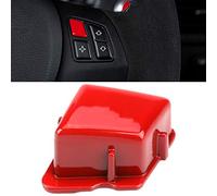 Couvercle de Bouton de Volant, Bouton de commutateur de Mode du Volant de Voiture M pour série 3 E90 E92 E93 M3 2007-2013 (Rouge)