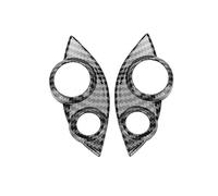 Couvercle de Bouton de Volant en Fiber de Carbone, Capot de Bordure de Remplacement pour Smart Fortwo/Forfour 453 2015 - 2021