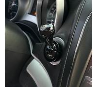 Couvercle de bouton poussoir, entièrement en métal type boule de voiture, 4 couleurs, allumage moteur multi-fit (noir)