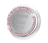 Couvercle de bouton Startstop, bouton d'allumage pour voiture étincelant, anneau de protection autocollant pour allumage de voiture, autocollant décoratif avec strass, pendentif intérieur Sc