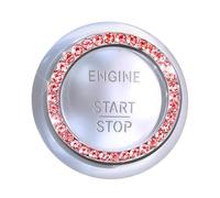 Couvercle de bouton Startstop, bouton d'allumage pour voiture étincelant, anneau de protection autocollant pour allumage de voiture, autocollant décoratif avec strass, pendentif intérieur Sc