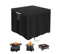 Couvercle de brasero carré, couvercle rectangulaire pour brasero extérieur - Couvercle de brasero imperméable et coupe-vent - Conception de poignée confortable Doublure anti-fuite Facile à mon