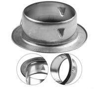 Couvercle de bride de tuyau rond en acier inoxydable pour conduit de ventilation mural ou de plafond - Rosace décorative pour grille d'aération 70 ou 80 ou 100 mm (lot de 1) (70 mm)