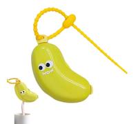 Couvercle de brosse à dents portable en forme de banane - Conteneurs anti-poussière pour famille, femmes, jeunes, garçons, filles, adolescents, filles, fils, amis