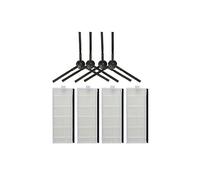 Couvercle de Brosse à Rouleau Brosse latérale Filtre Hepa Chiffon de vadrouille Compatible avec Easy Home RVC 5000 Robot Aspirateur Pièces Accessoires (Color : Set A)