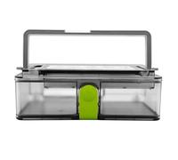 Couvercle de brosse à rouleau, réservoir d'eau, boîte à poussière, cadre en tissu, filtre HEPA les accessoires d'aspirateur robot compatibles avec Qihoo 360 S10 X100 Max(Dust box)