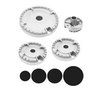 Couvercle de brûleur de cuisinière à gaz 2334, couronne de brûleur de cuisinière à gaz, capuchon de flamme universel, brûleurs de cuisinière, outils de cuisine(Flat set)