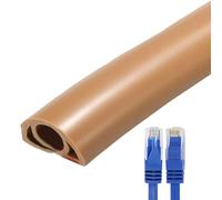 Couvercle de câble de sol, Couvercle de câble électrique de sol,Couvertures de sol en fil souple pour câbles, canal flexible en PVC | Protection de sécurité pour câble auto-adhésive pour la gestion