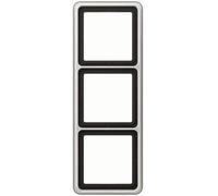Couvercle de cadre Jung CD583PT 3 positions, horizontal et vertical, métal, p...
