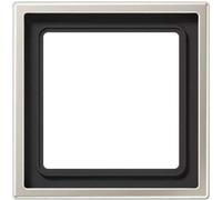 Couvercle de cadre Jung ES2981 - 1 x, horizontal/perpendiculaire, acier inoxy...