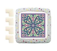 Couvercle de cadre pour aiguille de poinçon, couvercle de cadre pour pince à aiguille punch, couverture de cadre de préhension en flanelle, couvercle de bague de broderie, couvercle de cadre de bande