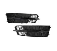 Couvercle De Calandre Antibrouillard Pour Salle De Bain,Couvercle De Phare Antibrouillard,Grille De Calandre Hexagonale,4g0807681an,Audi Horizon C7,A6l,S-Line,2015-2018 - Type With Black