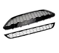 Couvercle De Calandre Supérieur Et Inférieur De Calandre Sportive De Course Avant Compatible Avec Ford Pour Fiesta Zetec-s JA8 MK7 7.5 2013 2014 2015 2016 2017 Grill Pare-chocs Avant