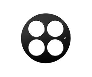 Couvercle de caméra en verre métallique de conception creuse, revêtement transparent anti-poussière et étanche, film de protection résistant rayures pour protecteur d ' objectif d ' appareil photo de