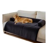 Couvercle de canapé pour Animaux de Compagnie pour canapé, lit de Chien apaisant Lavable pour canapé, Couverture de Chien Moelleuse Amovible pour Coussin, couvercles de Meubles conviviaux Dark Grey M