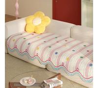 Couvercle De Canapé Style De Dopamine pour 2 3 4 Places De Protection Entièrement-Saison Couverture De pour Chiens, Lavable, Protecteur Pink 90 * 120cm