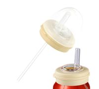 Couvercle De Canette De Soda Avec Paille - Couvercles Réutilisables pour Boîtes de Boisson | Bouchon En Silicone Réutilisable Et Protecteur Avec Paille Anti-Fuite,Pour Sodas Bières Boissons Énergisant