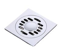 Couvercle De Caniveau De Drainage Extérieur Drain de sol en laiton chromé 10x10 Cm, salle bains, balcon, Machine à laver, double usage, Drainage, filtre cheveux(D-Dual)