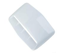 Couvercle de capot blanc brillant pour capot de voiture - Garniture décorative pour grille d'aération - 43 x 30 x 5 cm - Facile à installer