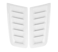 Couvercle de capot d'aération de capot Convient aux pièces extérieures voiture ventilation capot universel Style pour Focus RS MK2, paquet 2 Couvercle d'admission de flux d'air(Glossy White)
