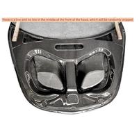 Couvercle de capot de capot de moteur de pare-chocs avant en Fiber de carbone sèche de Style P1 Compatible Pour Mclaren 540C 570S 570GT 600LT Kit de carrosserie(2-sided wet carbon)