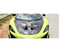 Couvercle de capot de capot de moteur de pare-chocs avant en Fiber de carbone sèche de Style P1 Compatible Pour Mclaren 540C 570S 570GT 600LT Kit de carrosserie(Add shipping fee)