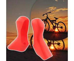 Couvercle de capot de rechange pour vélo de route ST-R7020 Brifters en gel de silice pour une protection fiable du mécanisme de changement de vitesse (rouge)