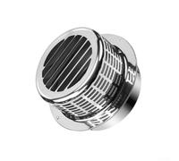 Couvercle de capot d'échappement en acier inoxydable pour hottes de la gamme 201, grille de ventilation résistante aux intempéries avec capuchon de pluie, raccord de tuyau d'aération argenté, 22,5 x
