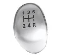 Couvercle de capuchon de pommeau de levier de vitesse avec badge emblème | For focus MK2, MK3, Fiesta MK7, for transit, Connect, for kuga, C-max FL, B-max, S-max.(SILVER CAP 5 SPEED)
