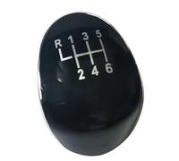 Couvercle de capuchon de pommeau de levier de vitesse avec badge emblème | For focus MK2, MK3, Fiesta MK7, for transit, Connect, for kuga, C-max FL, B-max, S-max.(BLACK CAP 6 SPEED)