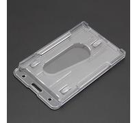 Couvercle De Carte D'accès D'identité En Plastique Dur, Porte-Badge Double Face Q1jc