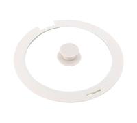 Couvercle de casserole, couvercle supérieur, en verre, bord silicone, poêle remplacement for casseroles, poêles, woks, noir, L