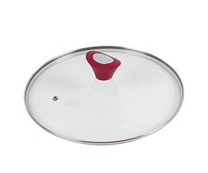 Couvercle de casserole Durandal 28 cm | Couvercle universel en verre pour casseroles et poêles antiadhésives | Accessoires de cuisine | Couvercles de casseroles en verre