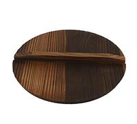 Couvercle de casserole en bois multifonction pour cuisine - Anti-brûlure - 30 cm