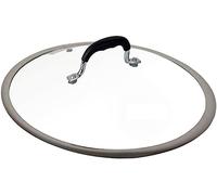 Couvercle de casserole en verre trempé pour wok, poêle, soupe, casserole à soupe, couvercle large et visible, ustensiles de cuisine - 30 cm