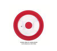 Couvercle de casserole polyvalent en verre trempé avec joint en silicone, Raudona