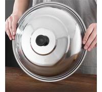 Couvercle de casserole universel en acier inoxydable 28/32/36/40 cm, pièces de cuisine, couvercles ronds pour casseroles avec bouton, couvercle pour wok 32cm