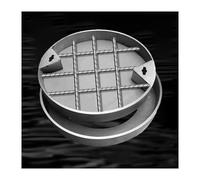 Couvercle de chambre durable et couvercle d'inspection, couvercle de trou d'homme invisible avec cadre, couvercle de lavabo extérieur avec base pour terrasses, jardins, garages et routes