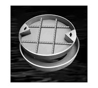 Couvercle de chambre durable et couvercle d'inspection, couvercle de trou d'homme invisible avec cadre, couvercle de lavabo extérieur avec base pour terrasses, jardins, garages et routes
