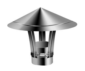 Couvercle de Cheminée Anti-Pluie Chapeau de Toit Réglable en Acier Inoxydable pour Conduit de Fumée et Poêle à Bois Terminal de Sortie Verticale Protection Intempéries Universel Inox(80mm)