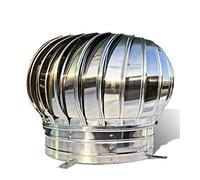 Couvercle de cheminée de Ventilation à Haute efficacité énergétique, actionné par Le Vent, avec Base rotative et Couvercle Anti-refoulement en Acier Inoxydable 304 à économie d'énergie
